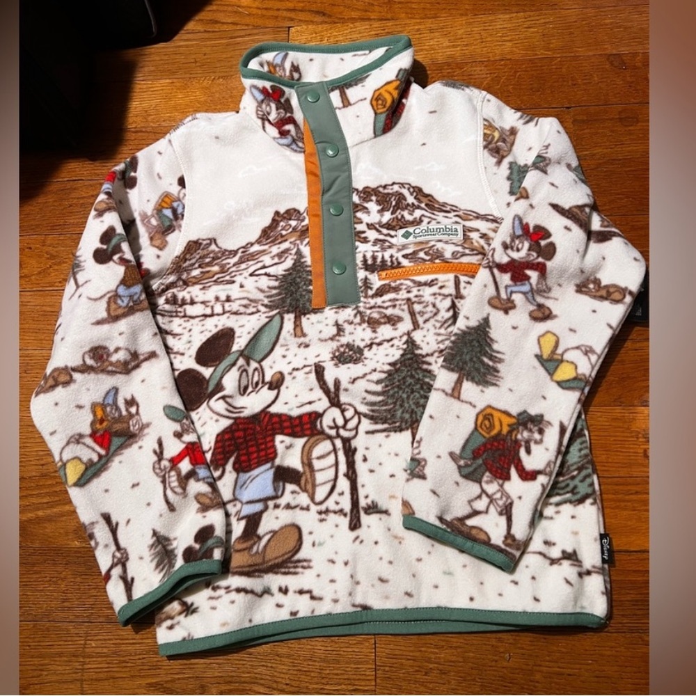 Kid’s Columbia Disney Mickey’s Outdoor Collection half snap Fleece pullover